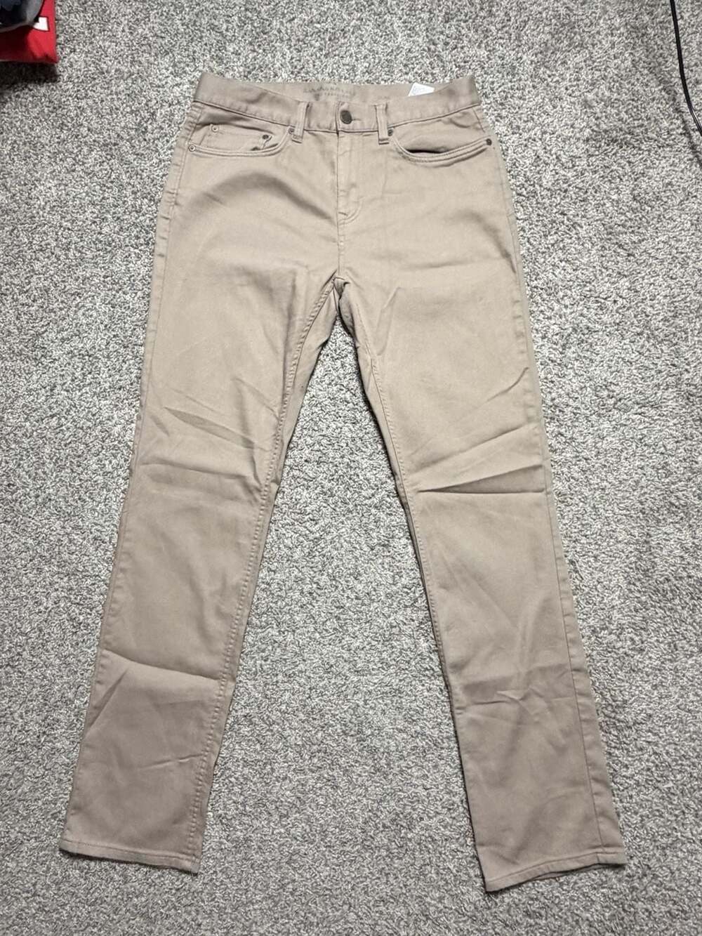 Banana Republic The Traveler Slim Pants 32x34 Khaki Brown